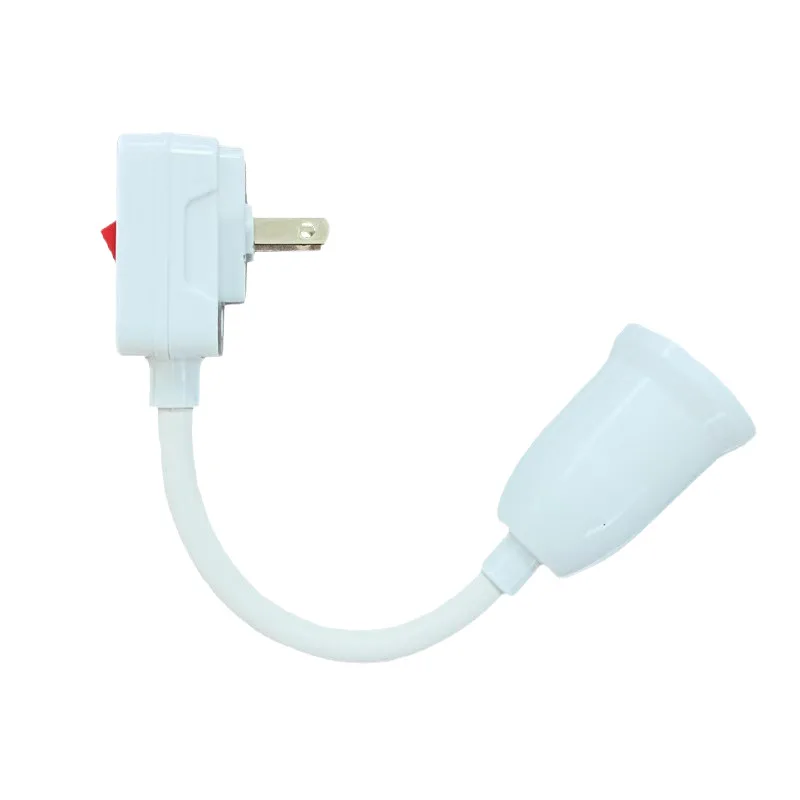 

Flexible Tube Lamp Holder E27 220V Screw Socket Rotatable European Style Plug With Switch, Bulb Holder For Wall Mounted Lamps