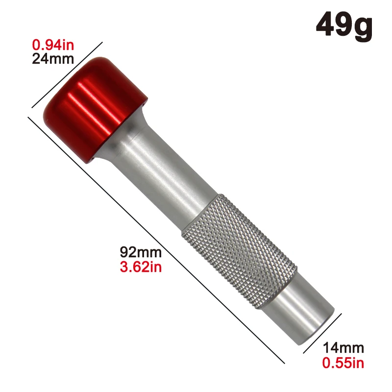 Aluminum Red Hat Reinforced Screwdriver Handle Turned Manual Drilling Automotive and Home Appliance Repair Tool