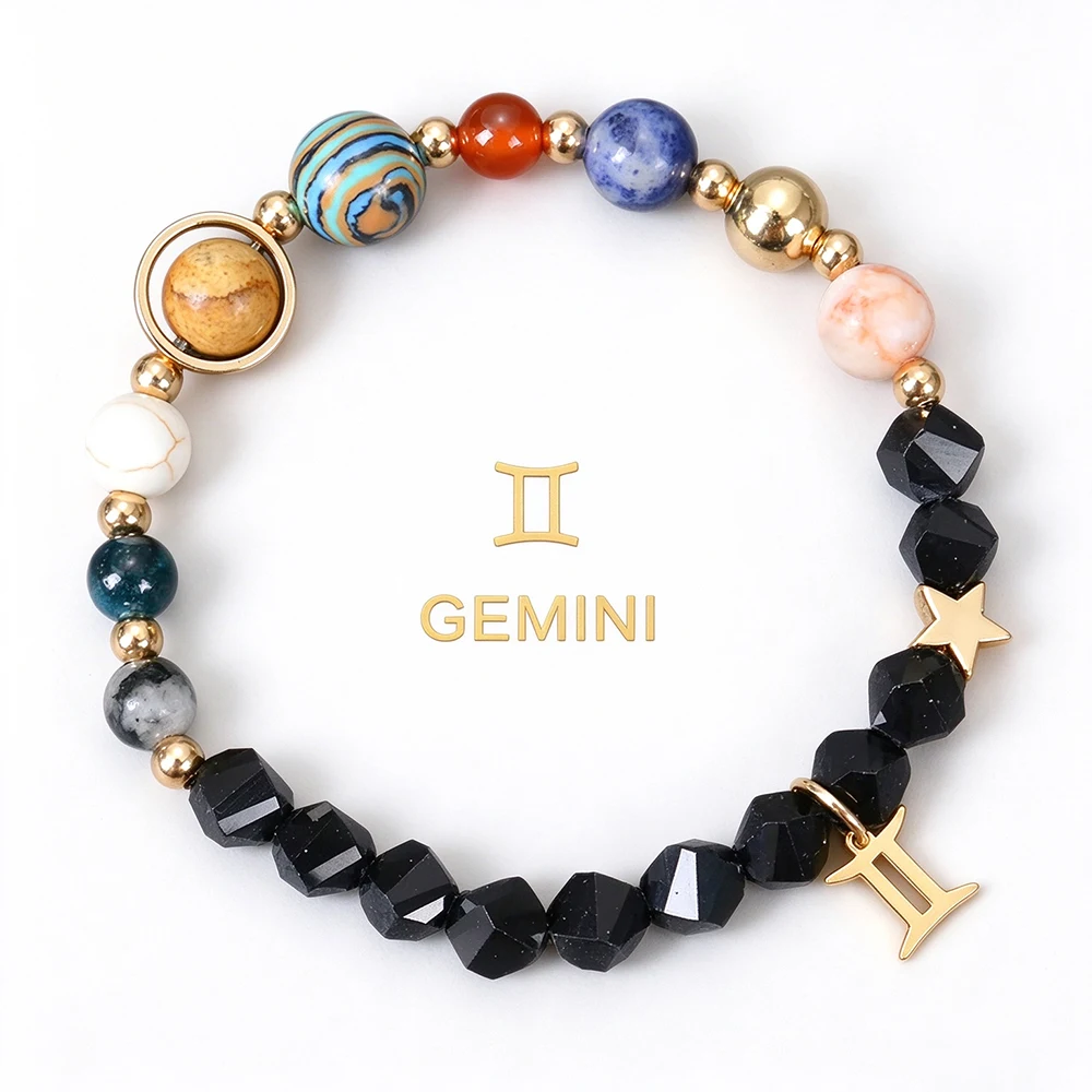 Aries Taurus Gemini Cancer Leo Virgo Libra Scorpio Sagittarius Capricorn Aquarius Pisces gifts for women 12 zodiac bracelet men