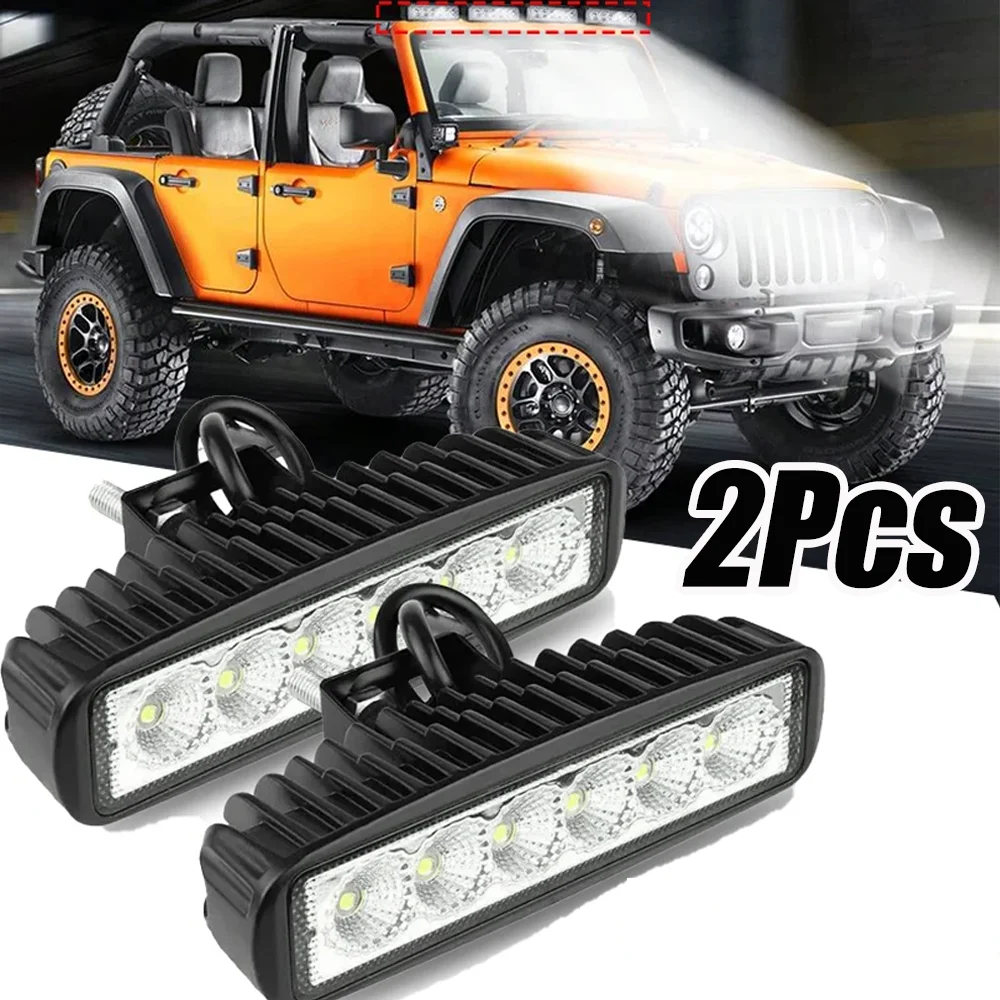 

Car Work Light 6LED DRL Spotlight High-quality Auto High Bright Waterproof Universal Night Safety Driving Headlight Accessories