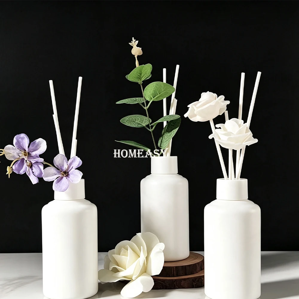 500pcs 40cm Black White Fiber Reed Diffuser Sticks Essential Oil Volatilization Rods Fireless Aroma Accessories Bulk Supply