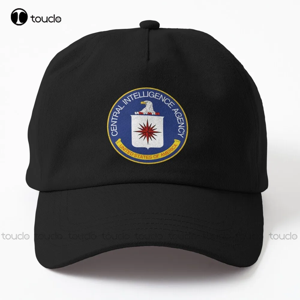 Cia - Central Intelligence Agency Dad Hat Custom Hats For Men Hip Hop Trucker Hats Street Skateboard Cotton Denim Caps Harajuku