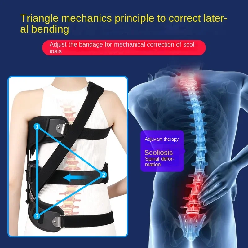 Scoliosis Braces Posture Corrector Treatment Adjustable Spinal Auxiliary Orthosis for Back Postoperative Recovery-For Left/Right