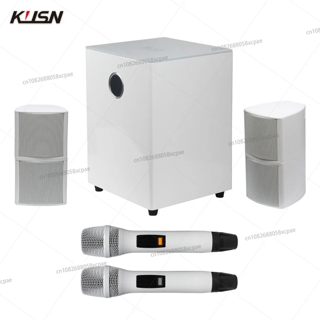 KTV karaoke system setup home theater with high resolution 8-inch subwoofer speaker UFH microphone