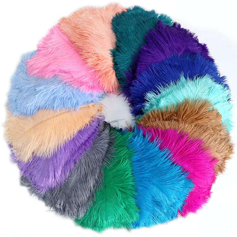 20pcs Ostrich Feathers Decoration Wedding 35-40cm/14-16 Inches Centerpiece Dresses Clothing Accessories Crafts Home Pens