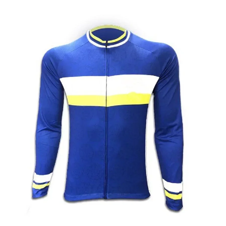 

Men Custom Sublimation 100% Polyester Mountain Cycling Jersey Quick-Dry Top Long Sleeve Design Jersey New Riding Bike Hot Sale