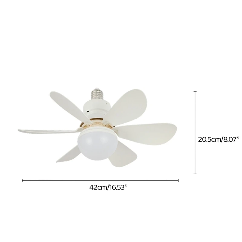 E27 ventilateur plafond avec lumière LED 30W AC86-265V 110V 220V ventilateur lumière pour intérieur bureau marché lumières