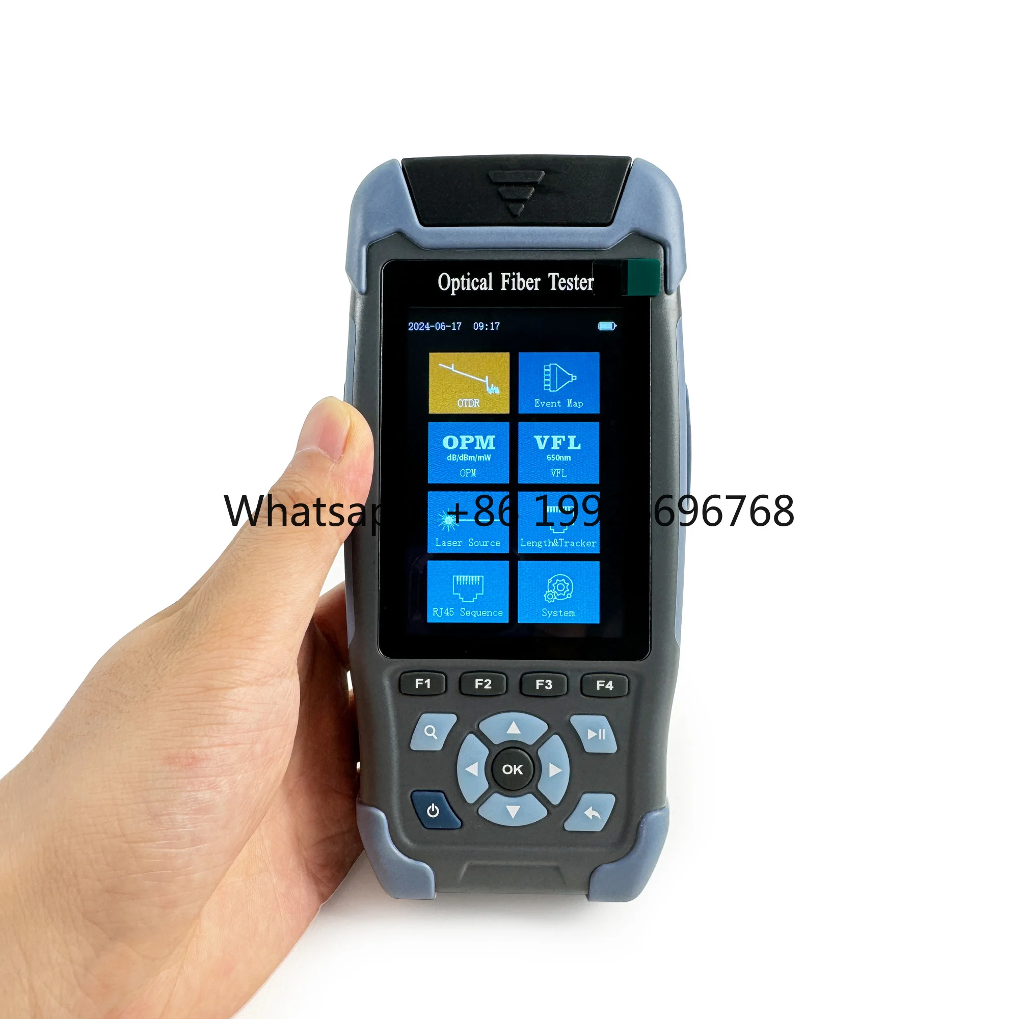 NK3200 Mini Pro OTDR 1310/1550nm 24dB Handheld Fiber Optic Tester 9-in-1 with VFL OPM Event Map for FTTH Network Novker/GYAPT