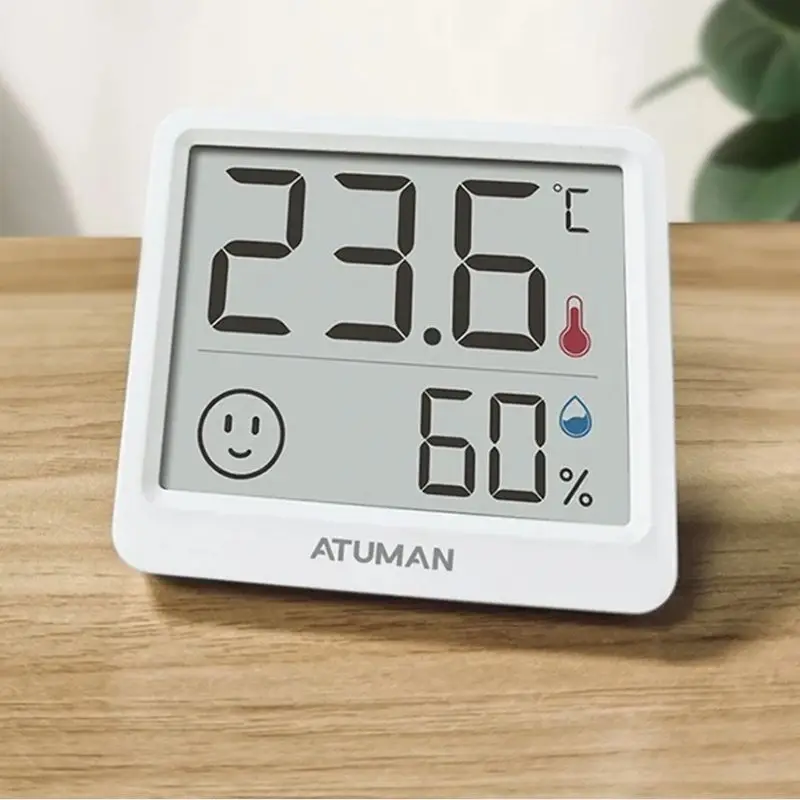 Home Office DUKA THmini LCD Screen Digital Humidity Thermometer Hygrome Moisture Temperature Sensor With Battery