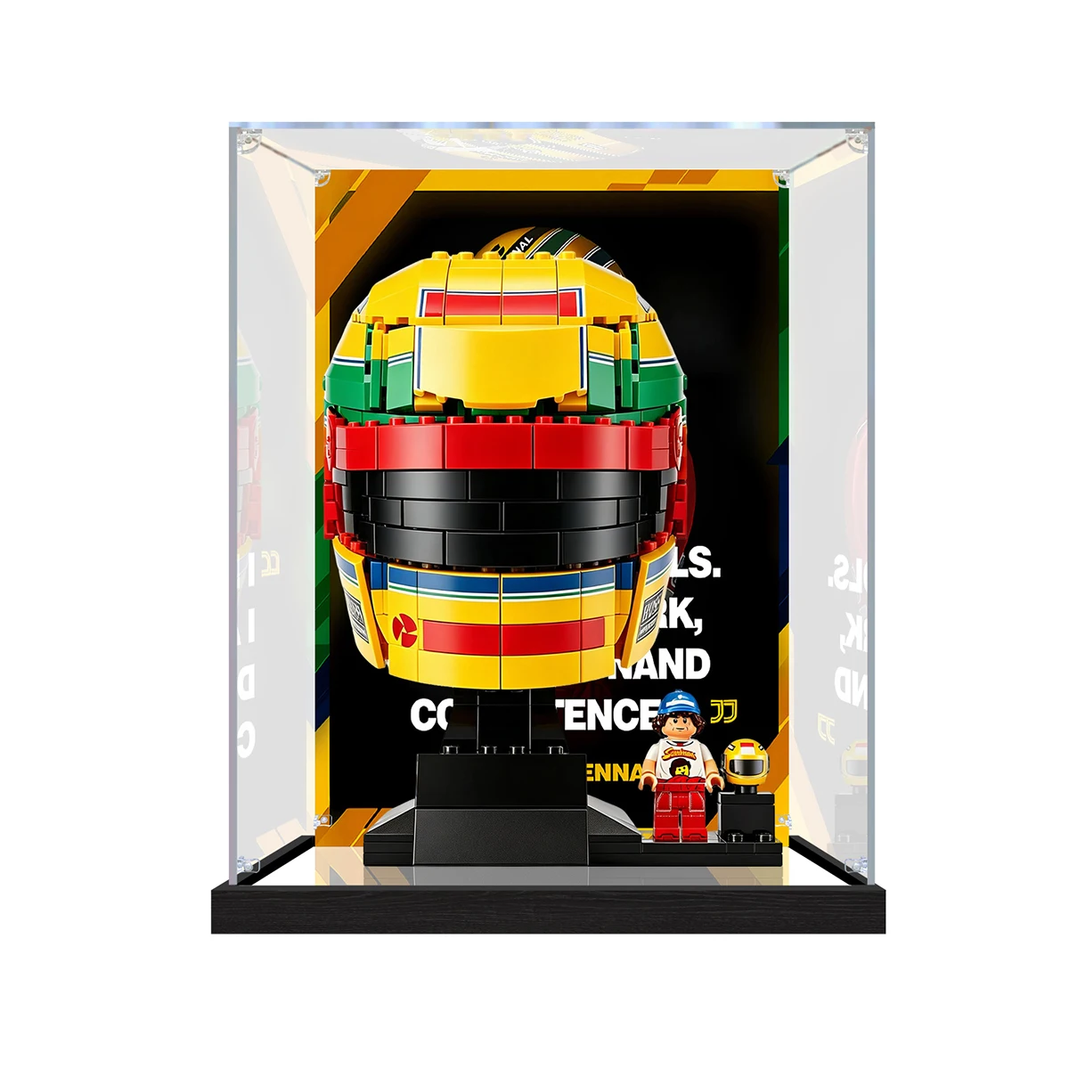 Acrylic Display Case for  43024 Helmet Model High Transparency Dustproof Customizable Collectible Toy Storage Box