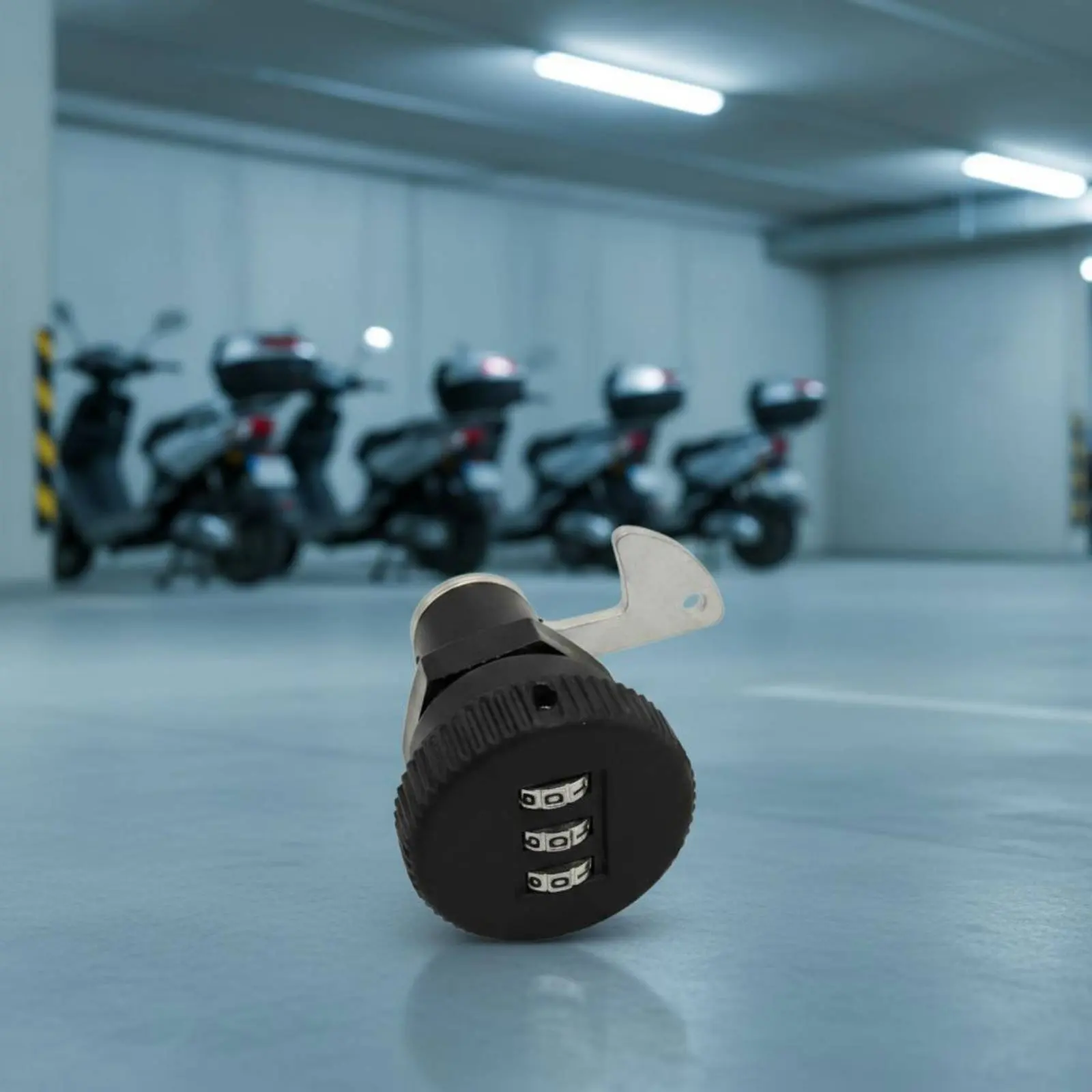 Code Lock with 4 Hooks Anti-Theft Battery Scooter Tail Box Lock Easy to Install
