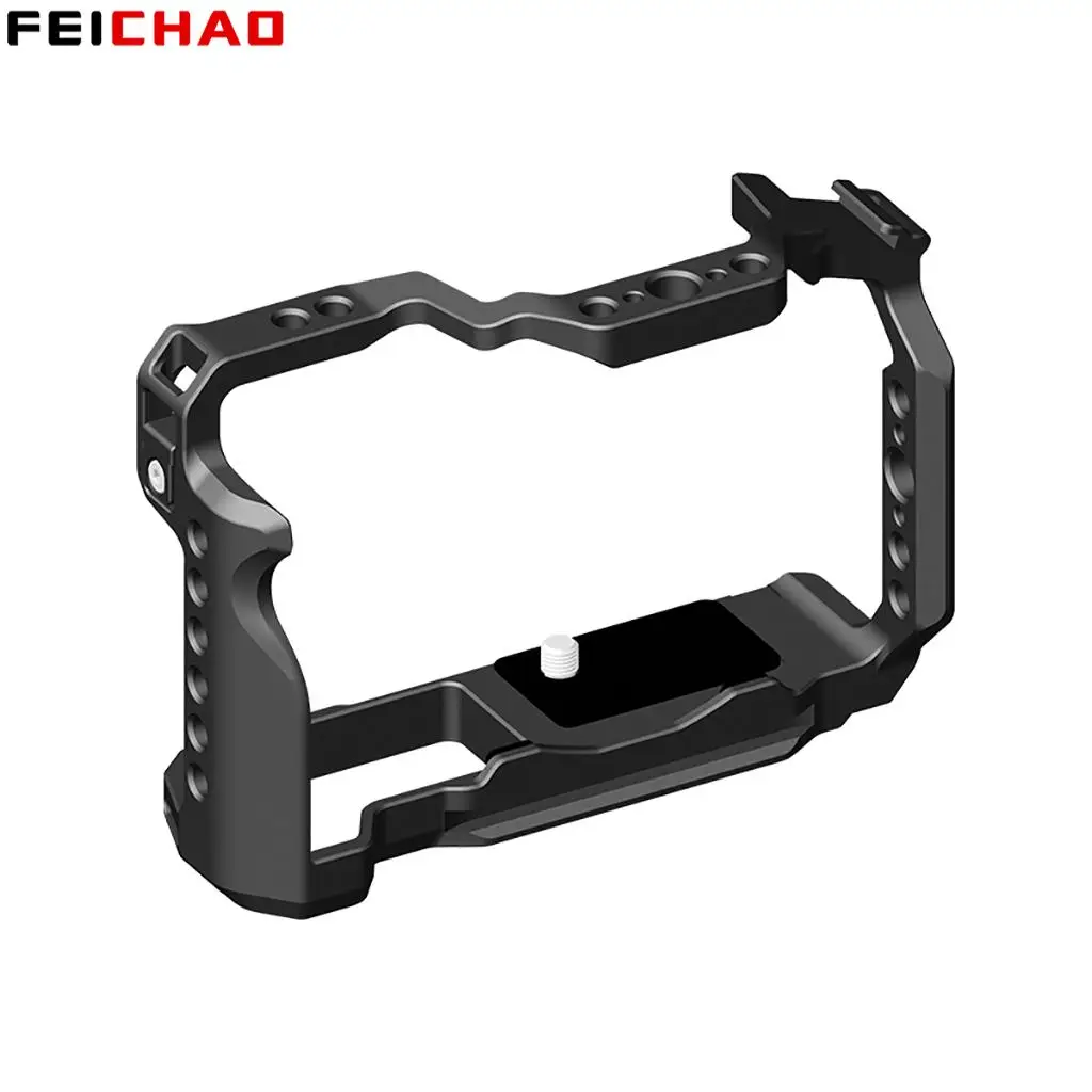 R50 هيكل قفصي الشكل للكاميرا تلاعب لكانون EOS R 50 الإطار الواقي تمديد لتقوم بها بنفسك عدة 1/4 3/8 الحذاء البارد DSLR ترايبود استقرار حامل جبل