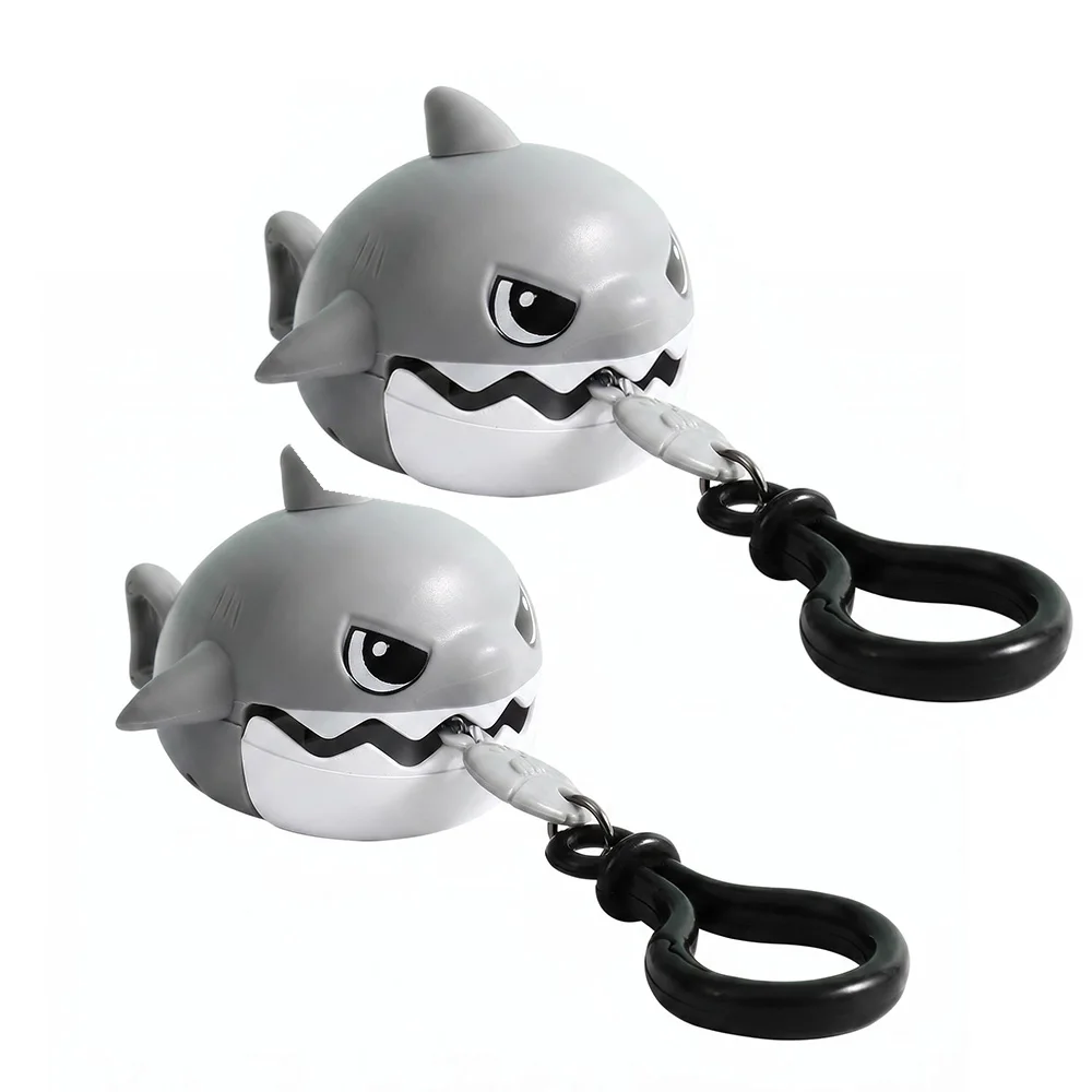 2-Piece Set of Cables for Gritting Teeth Shark Decompression Keychain Keyboard Decompression Cable and Stress Relief Gift