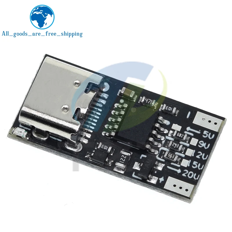 TZT Type-C PD2.0 PD3.0 9V 12V 15V 20V Fast Charge Trigger Polling Detector USB Boost Power Supply Change Module Charger Board  image 4