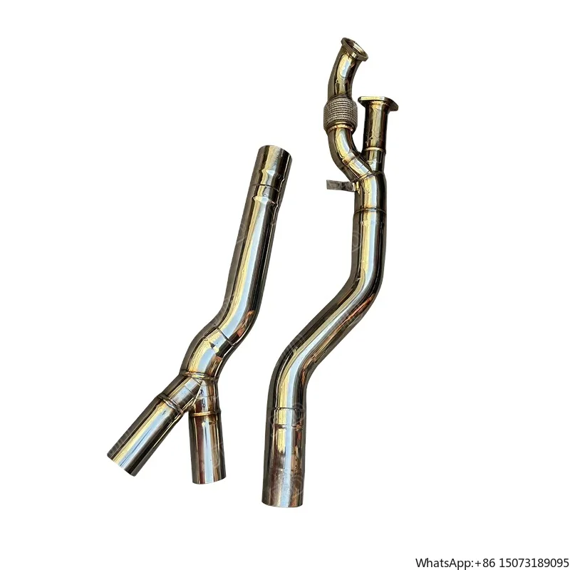 High Performance Stainless Steel Single Mild Pipe Exhaust Equal Length Mildpipe for  M3 M4 G80 G82 S58