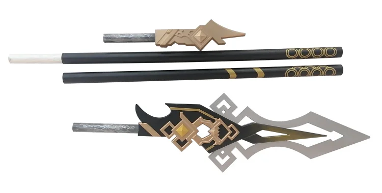 Accessoires de cosplay Genshin Impact, Zhongmovies, Zhong Li Vortex Vanquisher, arme de lance, carnaval d\'Halloween, accessoire fait à la main, jeu