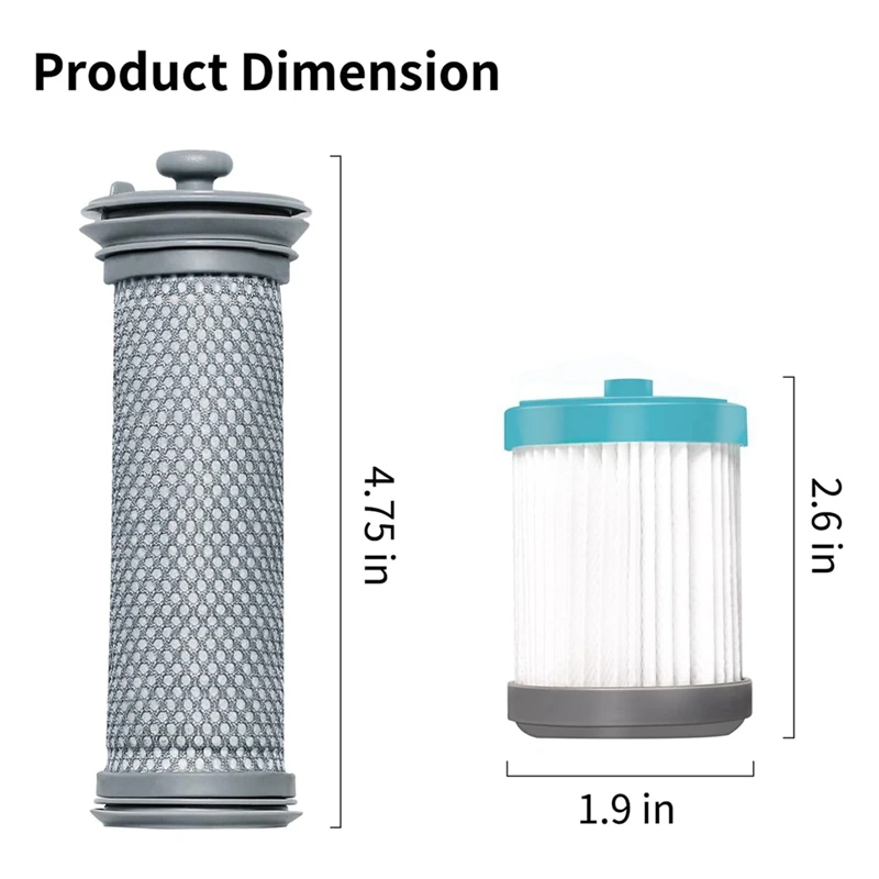 무선 진공 필터 교체, Tineco A10 Hero, A10 시리즈, A11 Hero, A11 시리즈, PURE ONE S11, S11 시리즈용, 3 팩