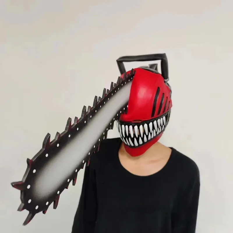 Chainsaw Head Cover Terrifying Mask Electric Saw Masks Electric Saw Cosplay Costume Props Latex Electric Saw Head Cos Toys