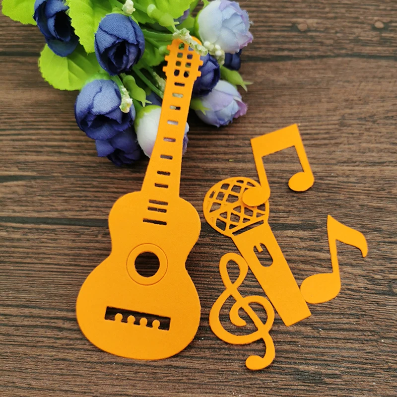 

AOKEDIY 5Pcs Music set background tag Metal Cutting Dies Stencils Die Cut for DIY Scrapbooking Album Paper Card Craft