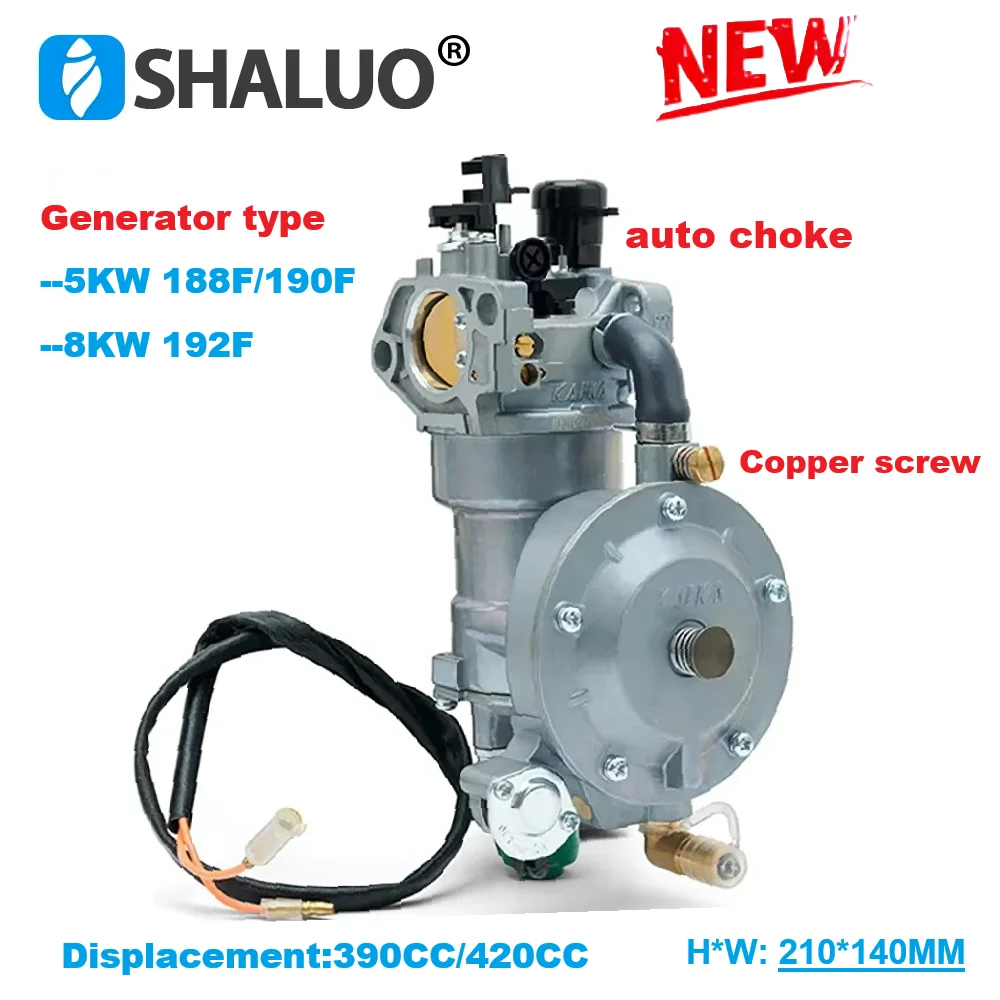 High Quality GX390 5KW 8KW Generator LPG Carburetor Dual Fuel Conversion Carburetor Kit EG6500 188F 190F 192F With Auto Choke