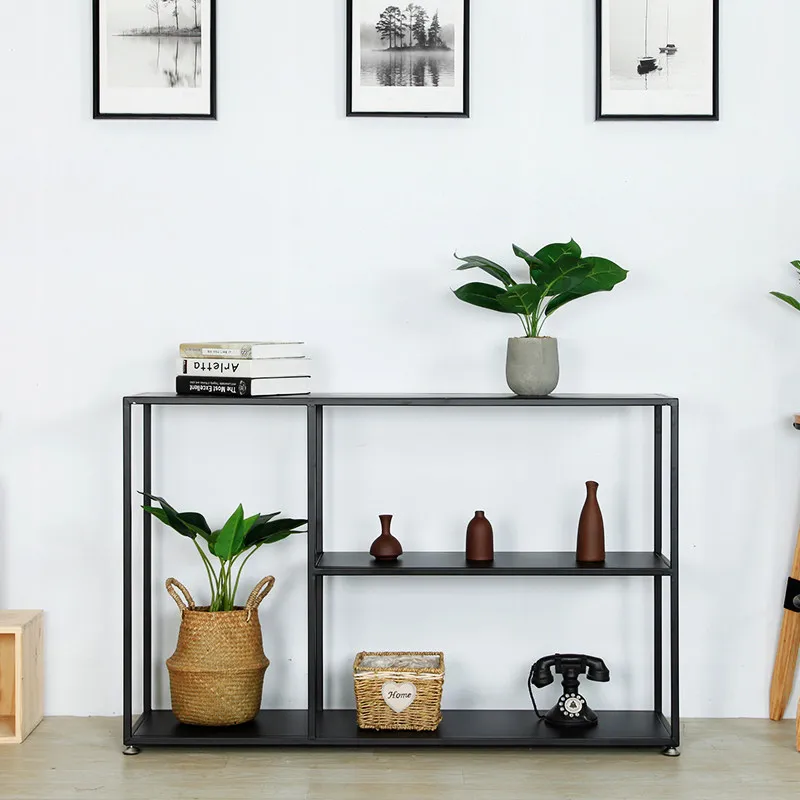 Modern simple entrance table wrought iron living room decorative entrance multi-layer rack Nordic partition