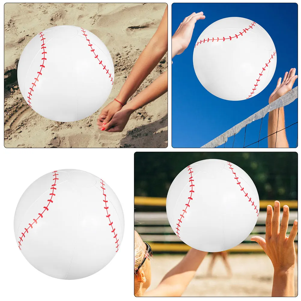 Flotteur gonflable de piscine de Baseball, jouet d'eau de basket-ball, balles de sport flottantes en Pvc, 4 pièces