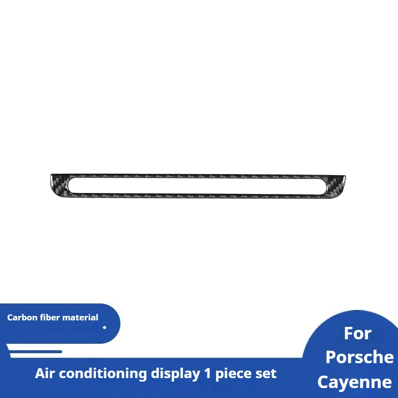 

For 03-10 Porsche Cayenne Carbon Fiber Air Conditioning Monitor Panel Decorative Sticker Interior