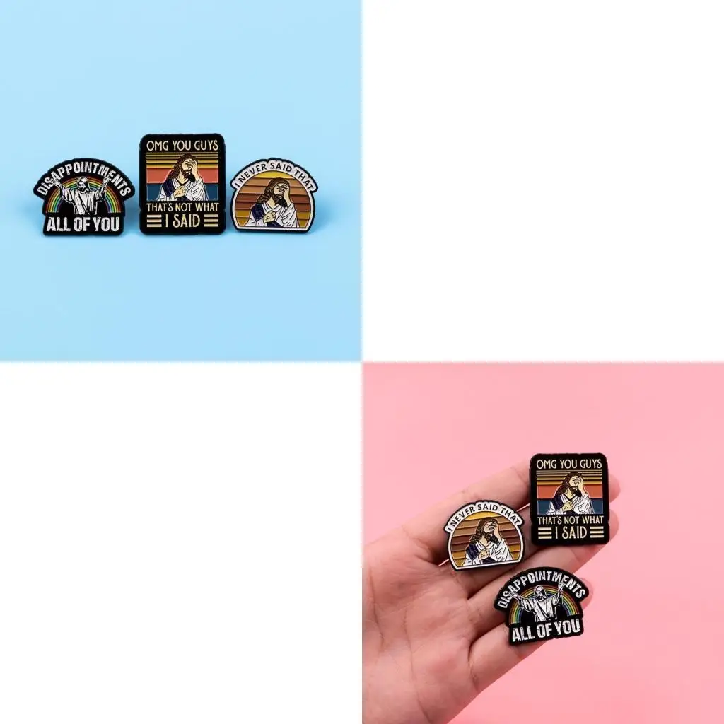 

A52E Enamel Brooch Pin Alloy Lapel Badge Stylish Breastpin Clothing Accessories for Religious Event and Fashion Enthusiasts