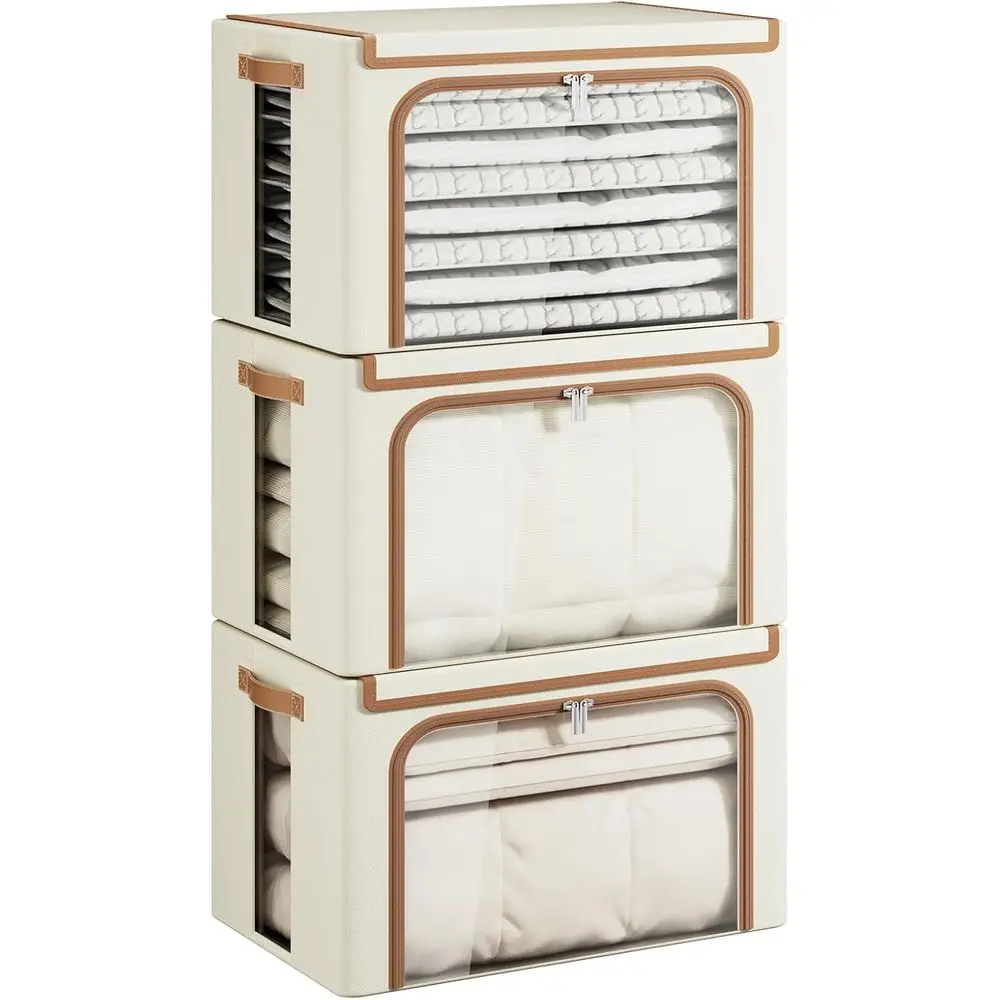 Clothes Storage Bins With Metal E, Oldable Clothing Storage…