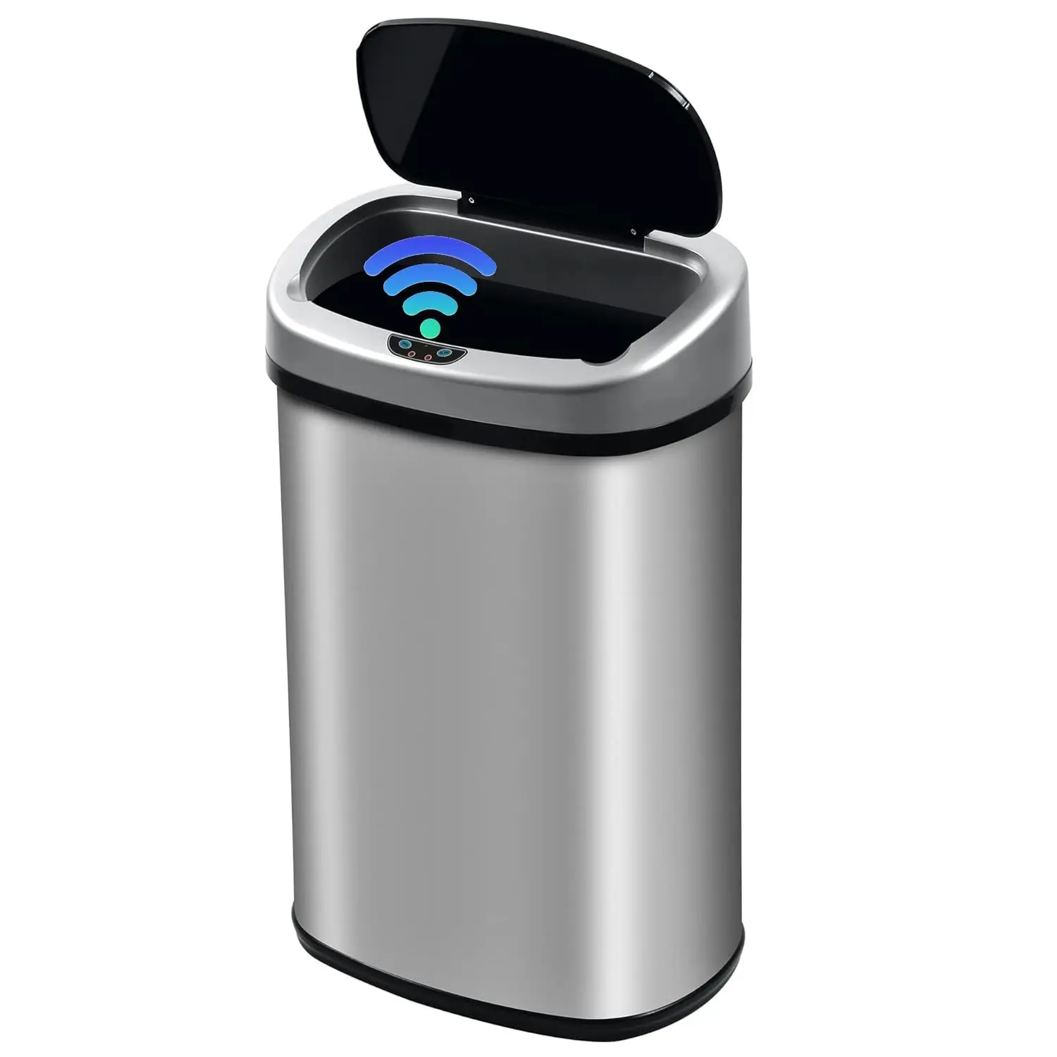 

Sensor Can 13 Gallon Kitchen Trash Can with Lid，Motion Sensor Stainless Steel Garbage Bin for Home, Office, Customized