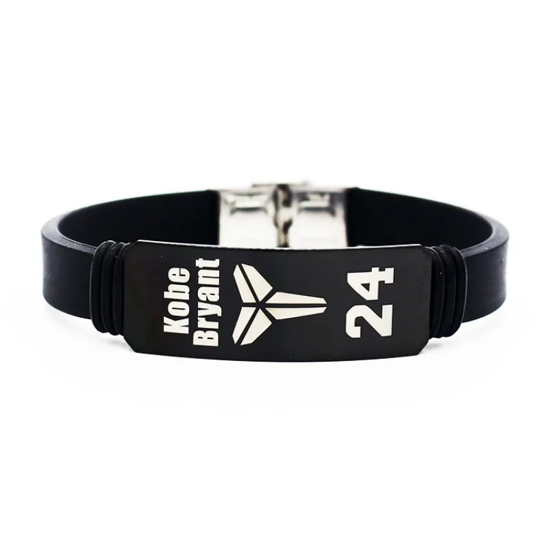 Iron box basketball bracelet Kobe James Owen Harden Durant trendy sports silicone bracelet personal small gift