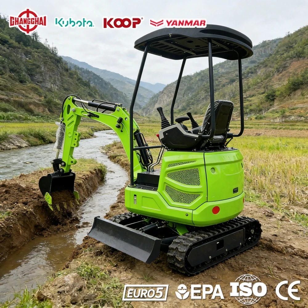 

Mini Excavator 1.0Ton Tools Construction 1.5Ton Agricultural 1.8Ton Europe EPA Euro 5 CE Fast Delivery