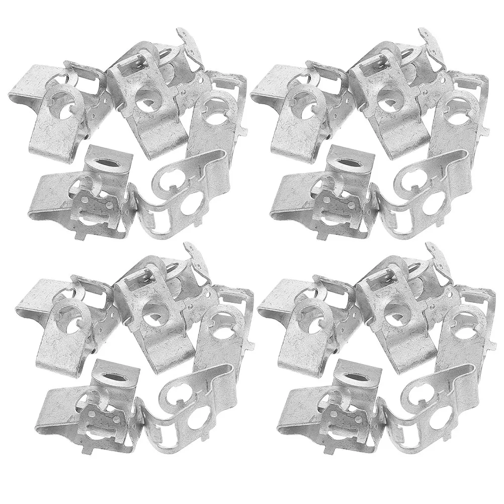 50Pcs Transmission Screws Iron Self Tapping Screws Clips for Automotive Bumper Clips License Plate Security Fasteners Screw Base