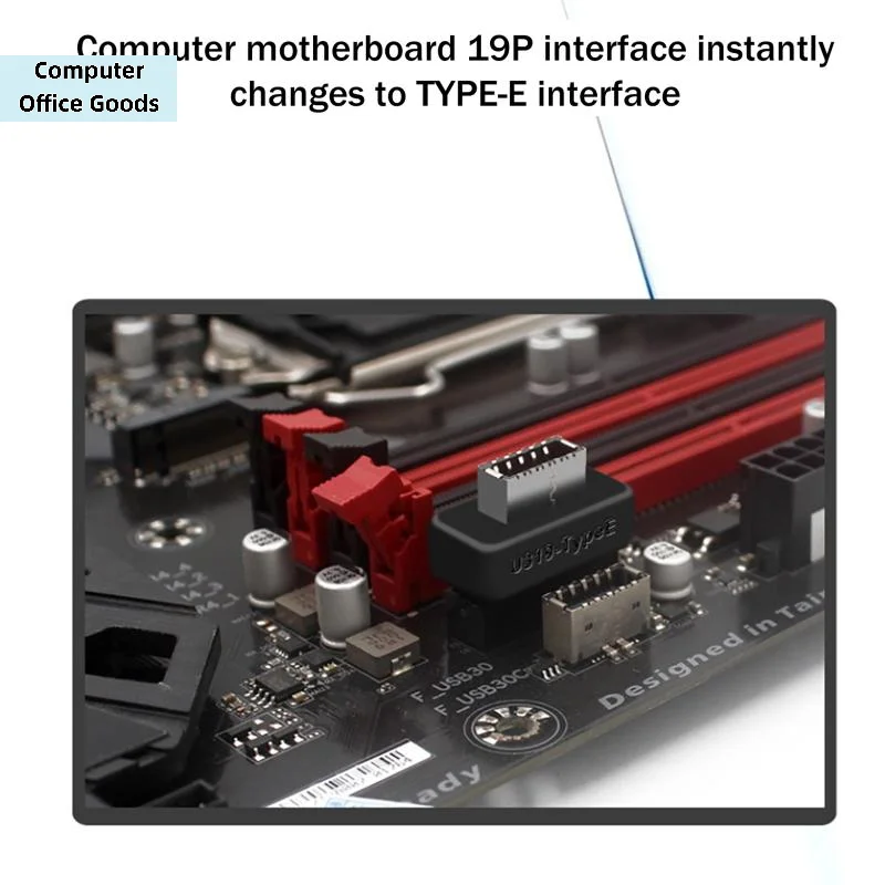 【1/2/3PCS USB 3.0 19/20-Pin To Type E Adapter USB 3.1 Type C Front Panel Header Converter For Motherboard】