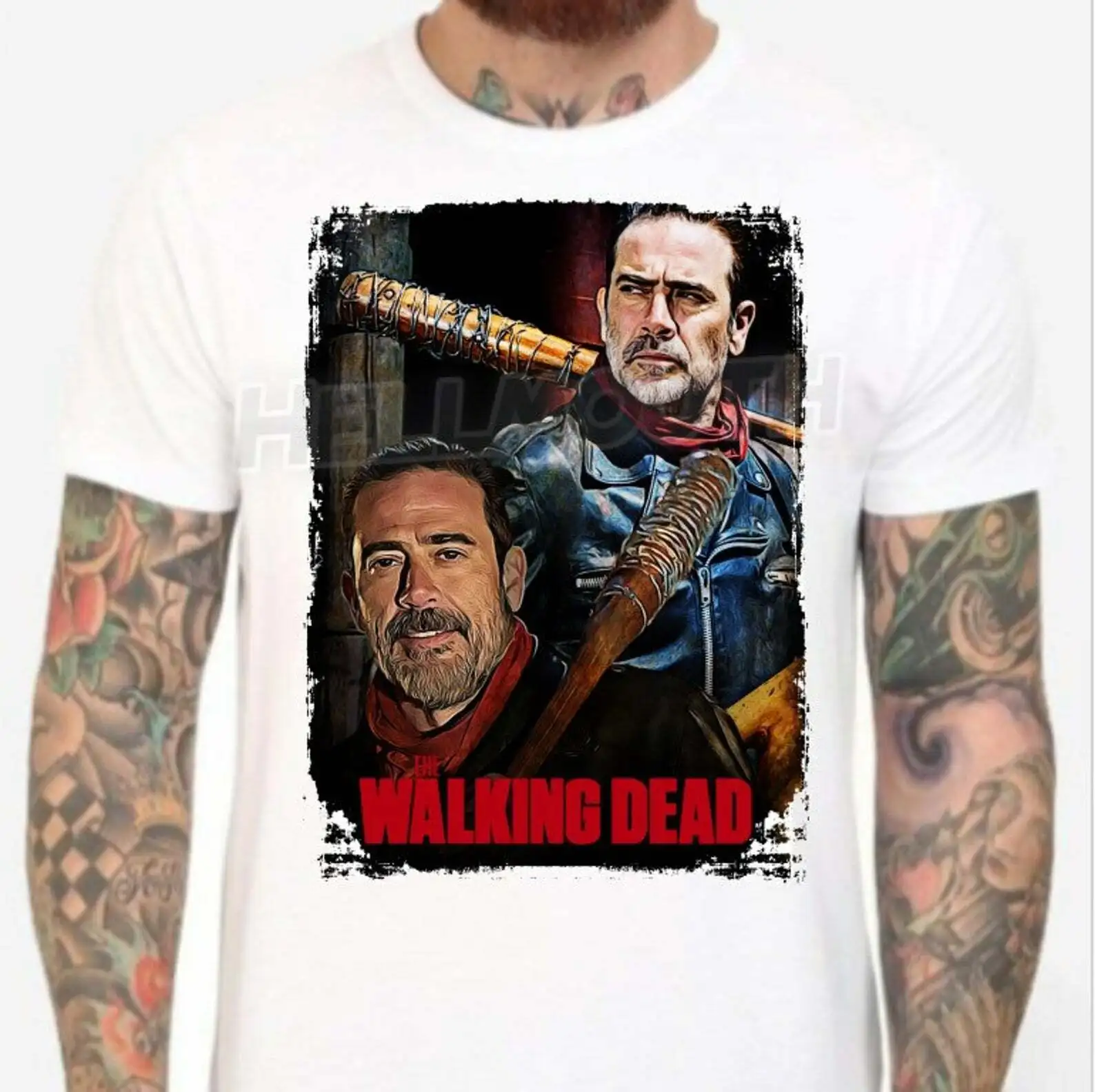 The Walking Dead Negan T Shirt Sizes S Xxl Jeffrey Dean Morgan