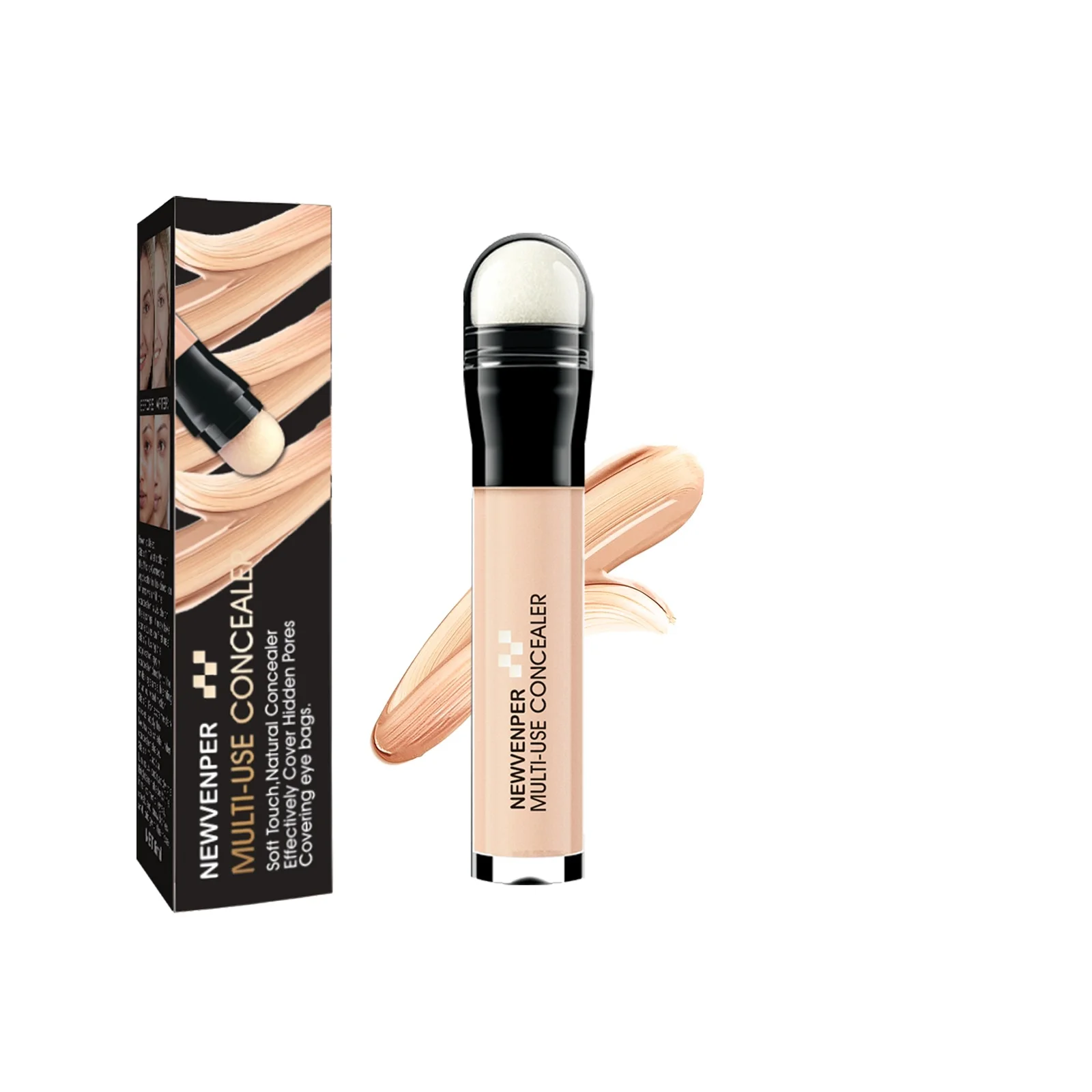 Corrector de palo multiusos, maquillaje, tratamiento de ojeras, ligero, cobertura completa, larga duración