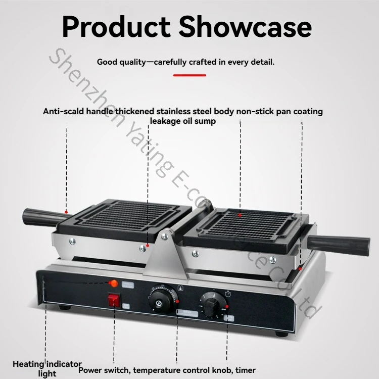 Flip Threaded Crispy Waffle Oven Muffin Machine Scones Machine Biscuit Waffle Machine