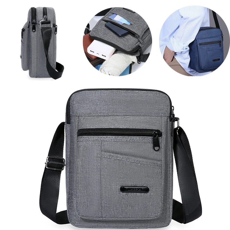 

Мужская многоцветная повседневная сумка через плечо, универсальная, с несколькими отделениями, для повседневных поездок, практичная и стильная