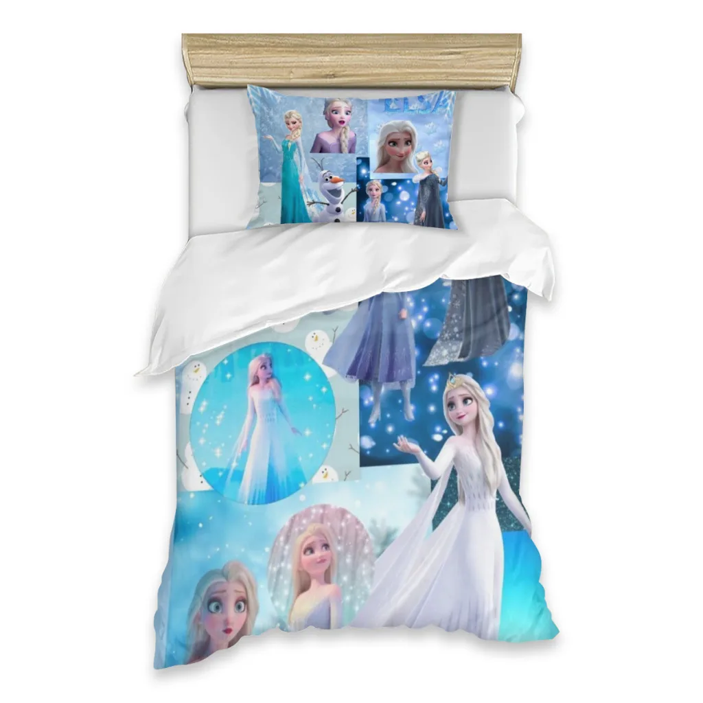 

Disney Frozen Elsa Single Bed Sheets Set Complete Case Single Linen Quilt Cover