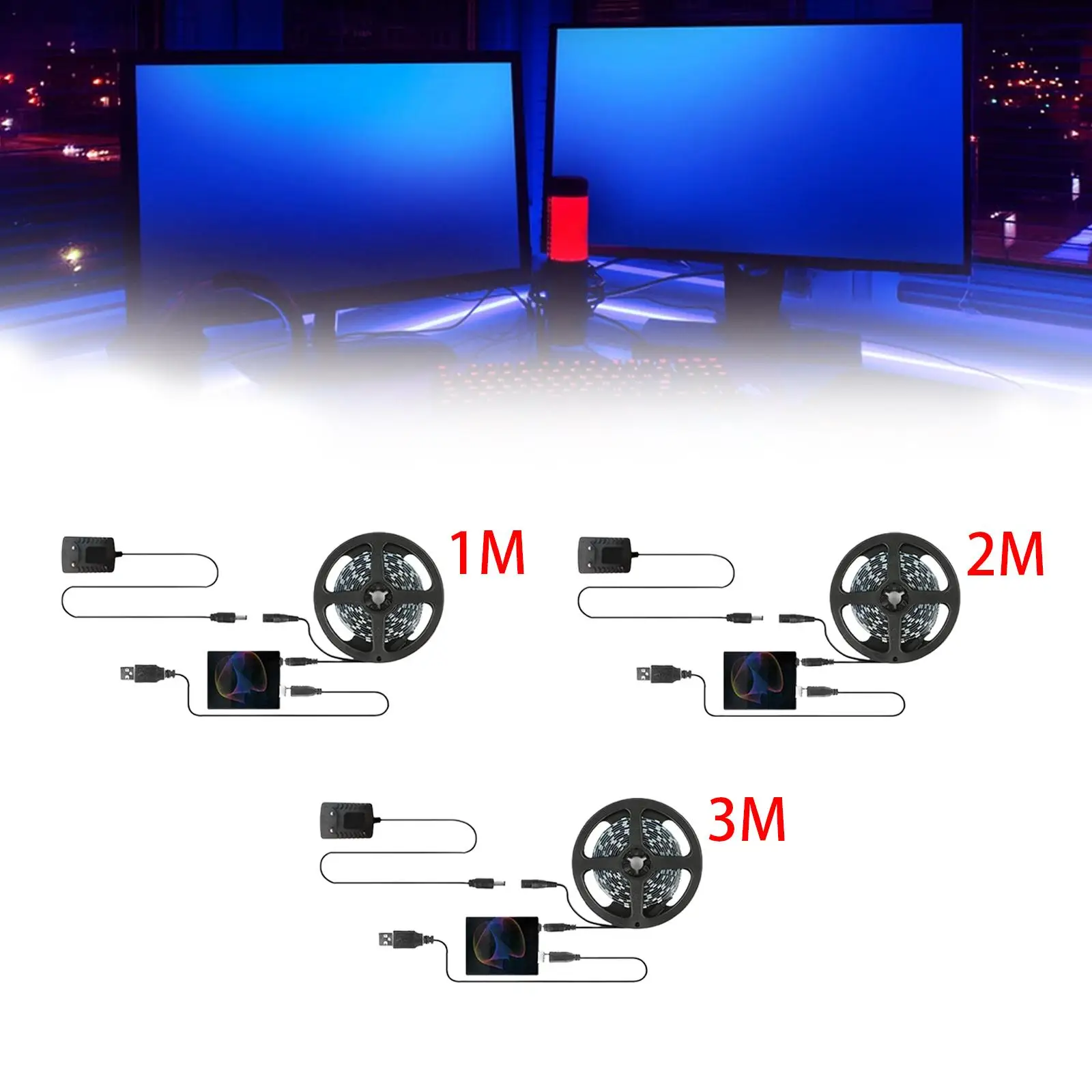 

ПК RGB Strip Gaming Light Профессиональная синхронизация экрана Цветной ПК Ambient Light