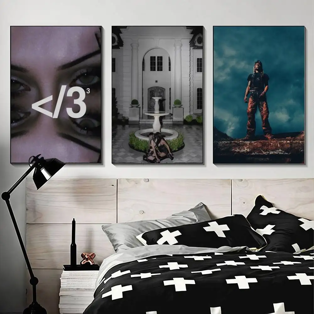 Rapper D-Destroy Lonely High-End Fashion Poster Sticker for Living Room Entryway Luxury Home Decor