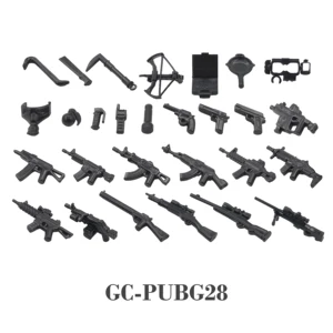 AK Kinderangriffsgewehre, Tarnbehörde, Militärwaffe, Kriegssoldat, Modelblock aus dem Zweiten Weltkrieg, Playmobil, Kid Toy, 27pcs 10 Hauptverkaufsspielzeug Playmobil - №6