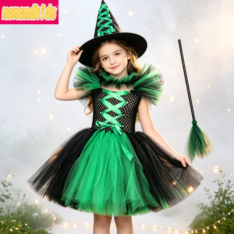 Magical Dark Enchantress Mesh Costume with Full Matching Accessories, Great for Carnival Parades and Spooky Role Play Events