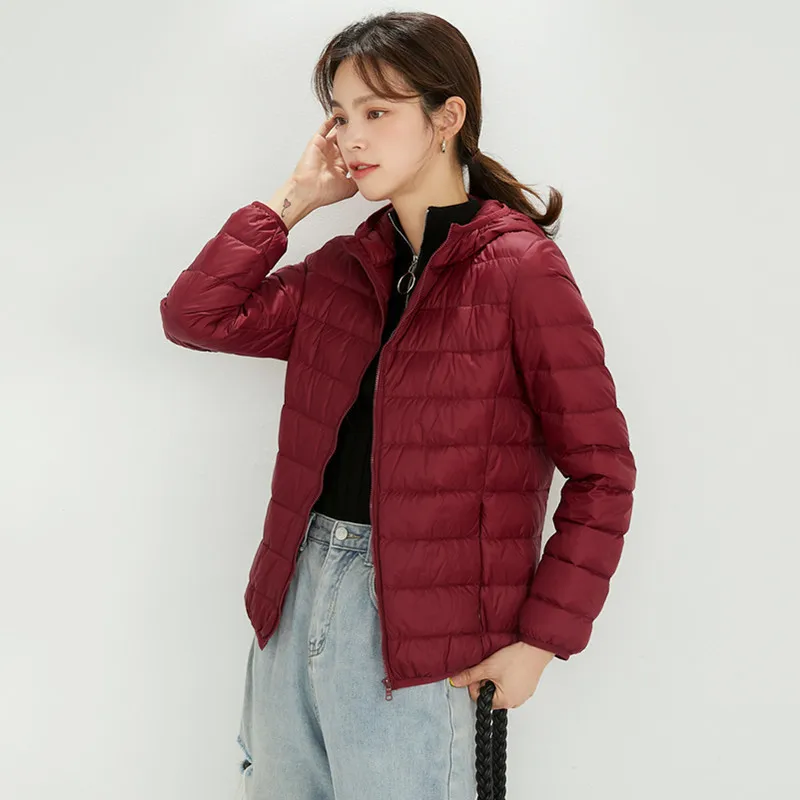 Koreanischen Stil Herbst Winter Neue Mode frauen Einfarbig Stehkragen Zipper Casual Trendy Einfache Grundlegende Stepp Mäntel Weibliche