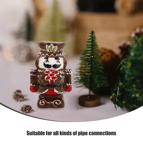 Nötknäppare soldat traditionell keramisk nötknäppare figur juldekoration bordsdekoration festlig prydnad 10 best sales träskulptur - №9