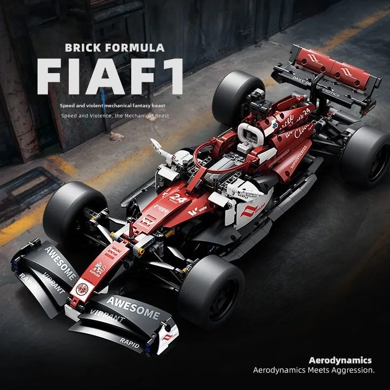 

800PCS F1 Race Cars Sets MOC Building Blocks Control Car Festive Gift Giving Christmas Halloween Easter for Kits Building Toys