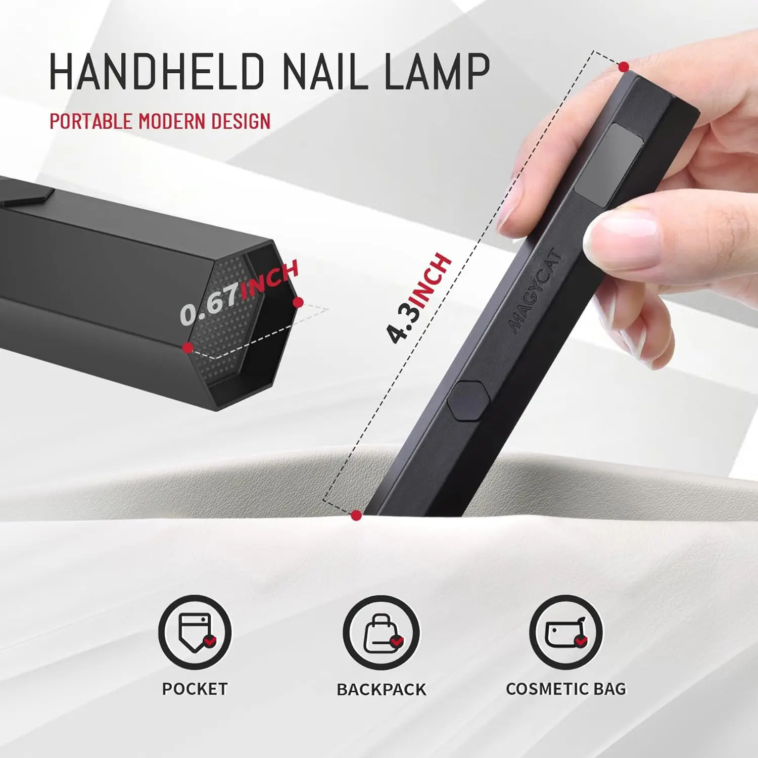 Handheld Nageldroger Gel Lamp Kleine Nagellak Snelle Droge Mini Draagbare Lijm Usb Led Lamp Manicure Tool Uv Detector