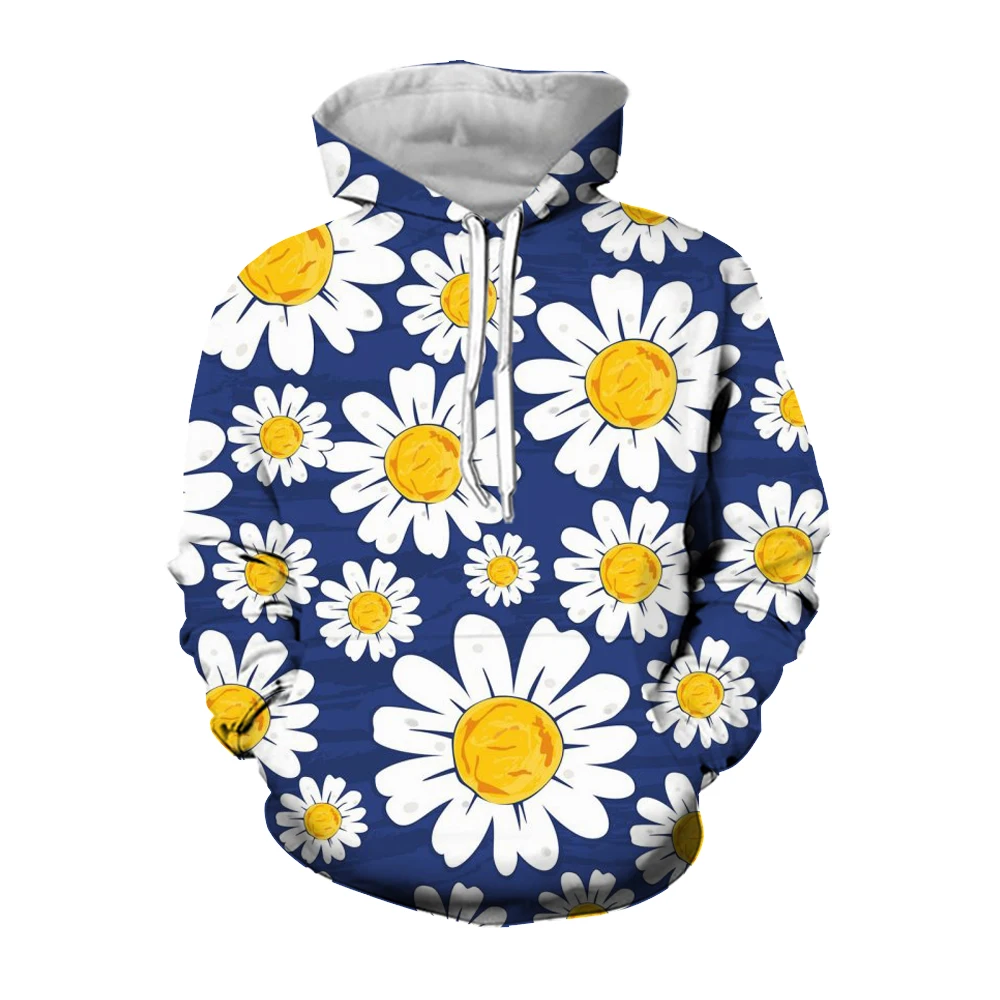 

Jumeast 3D Flower Leaves Printed Men Hoodies Streetwear Vintage 2000s Fall Aesthetic Kangaroo Pocket Hoody Loose Urban Clothing