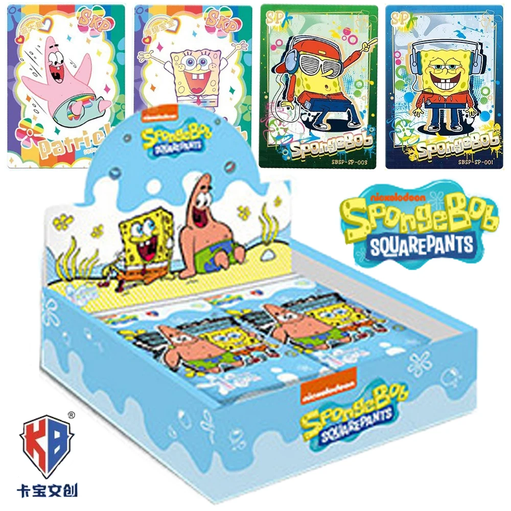 KABAO SpongeBob SquarePants Collection Card For Kids Squidward Tentacles Classic Comedy Animation Limited Game Card Table Gifts