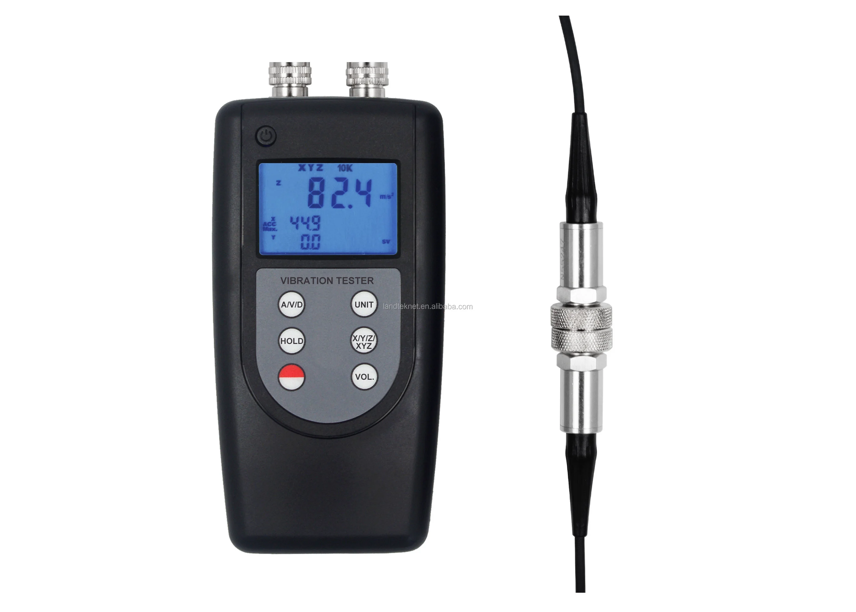 LANDTEK New Vibration Meter  Vibrometros 2 Channels Vibration Measurement Device VM-6380-2